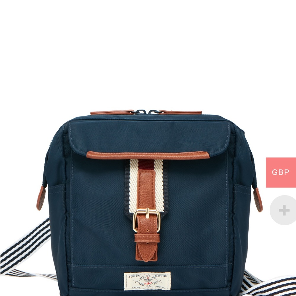 Joules navy cross body bag